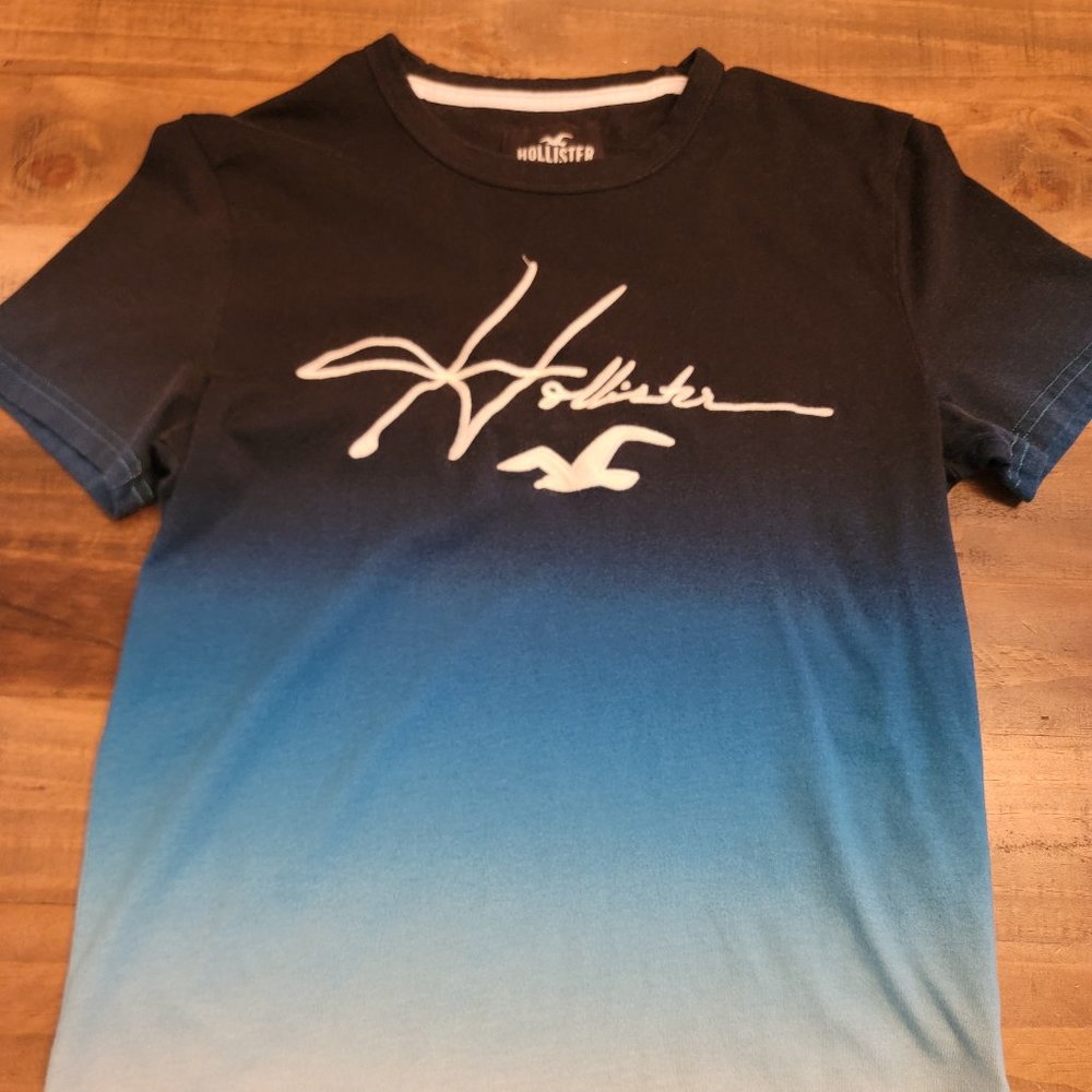 NWOT Guys Hollister Stitched Ombre Tee - XS